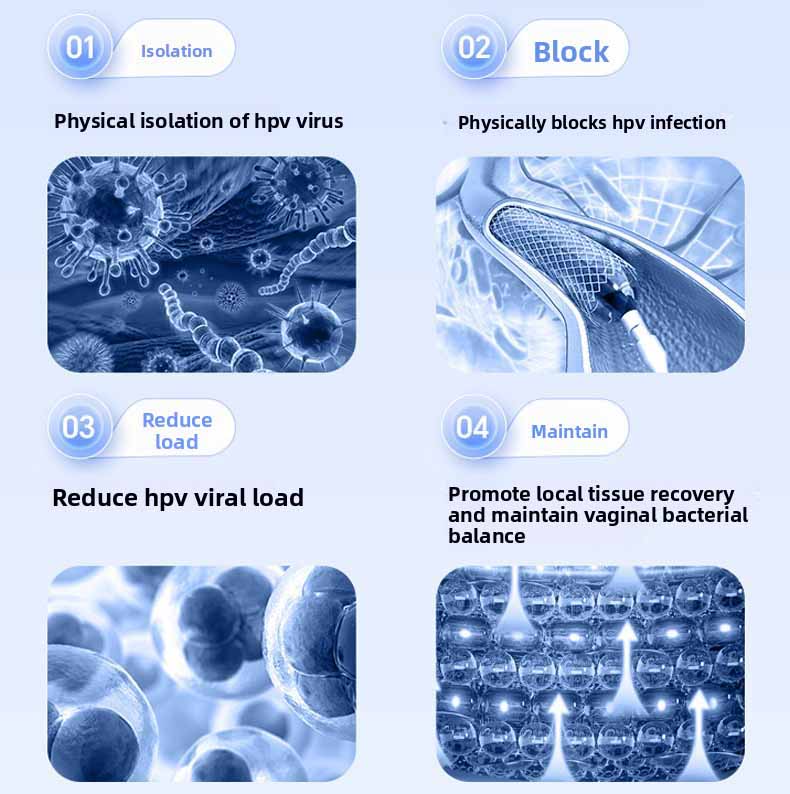 Prevent cervicitis, anti-HPV bioprotein gel: soothing, safe, non-irritating vaginal care, bringing comfort, hygiene and cooling effects to women.