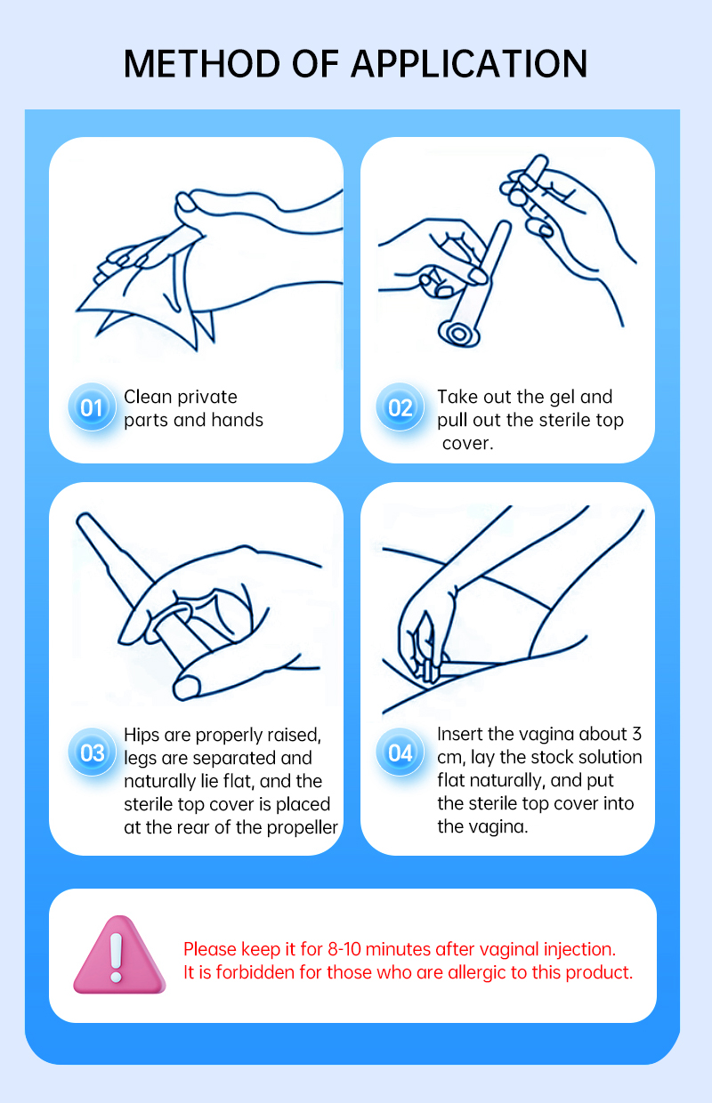 Prevent cervicitis, anti-HPV bioprotein gel: soothing, safe, non-irritating vaginal care, bringing comfort, hygiene and cooling effects to women.