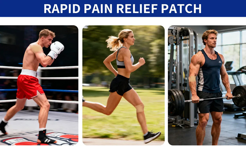 Medical-grade pain relief patch. Promotes local blood circulation, helps reduce inflammation, swelling, and pain. Skin-friendly and breathable!