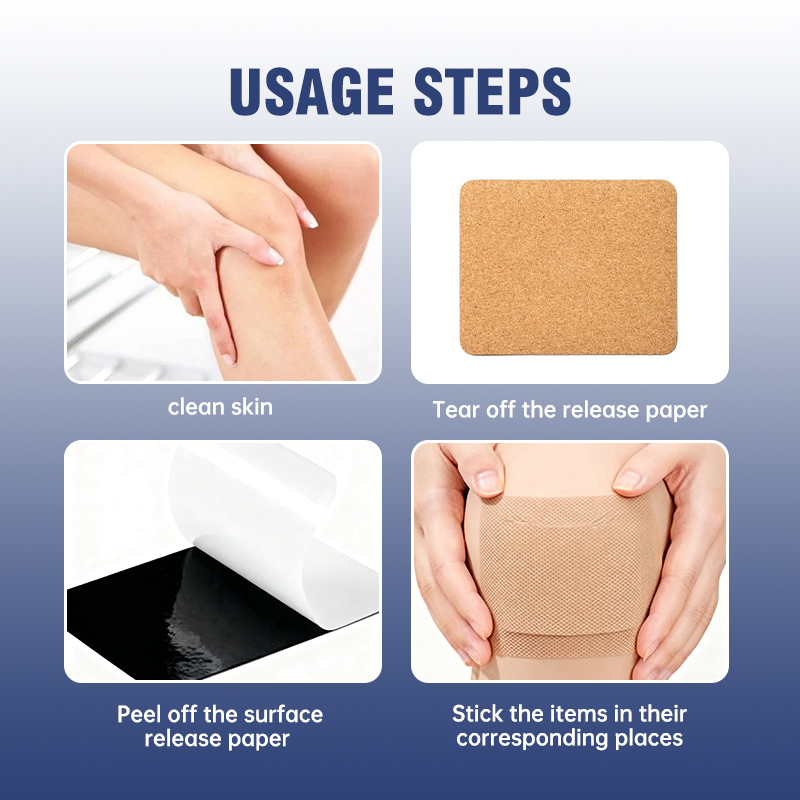 Medical-grade pain relief patch. Promotes local blood circulation, helps reduce inflammation, swelling, and pain. Skin-friendly and breathable!