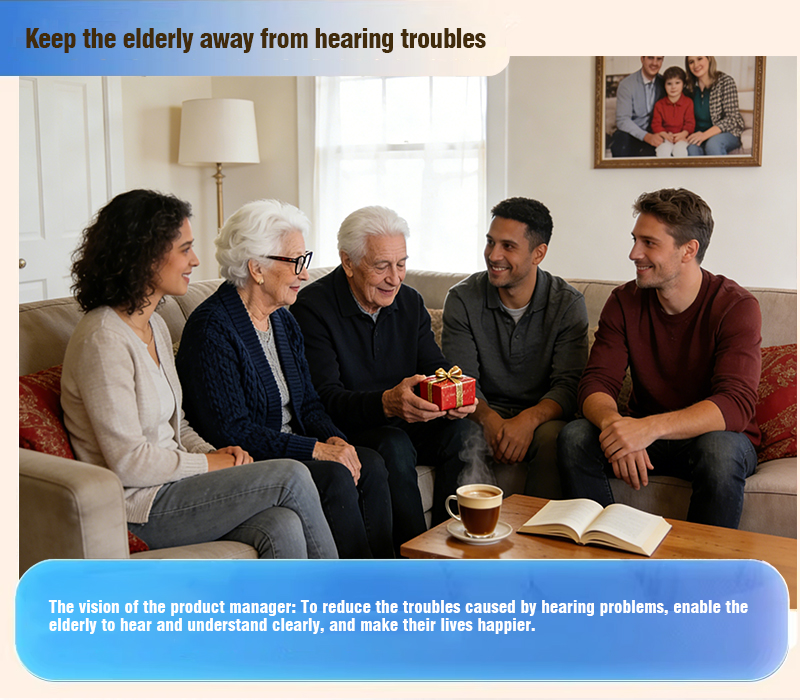 REN HE Medical Behind-the-Ear Hearing Aids. High-quality, genuine, invisible noise-canceling hearing aids designed specifically for elderly people with hearing loss.