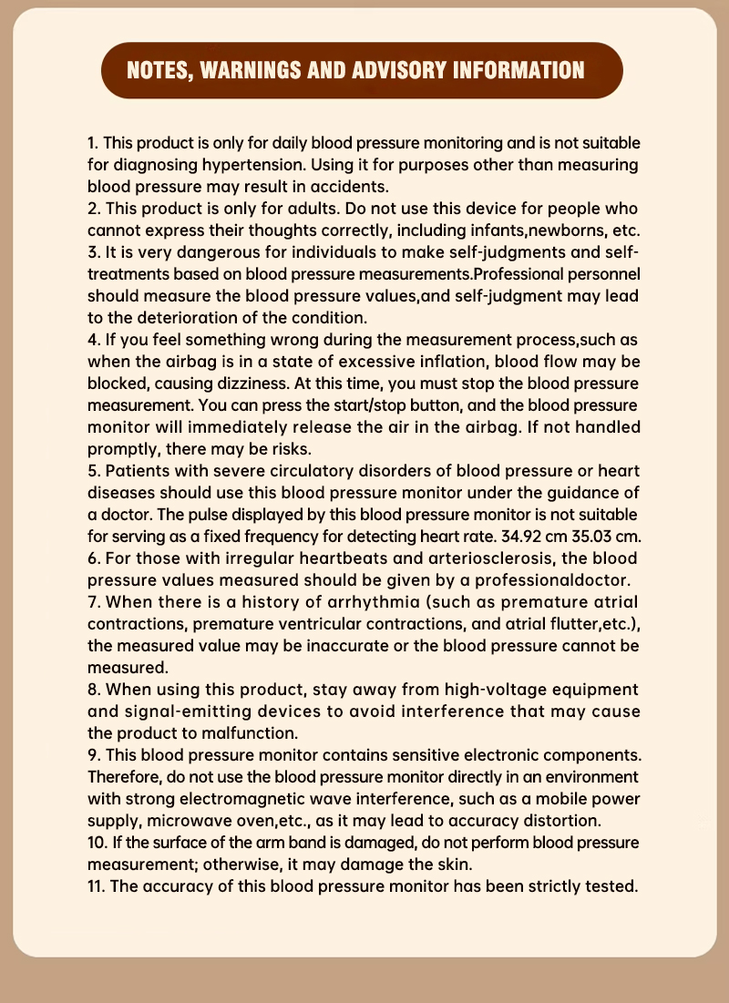 Arm-type electronic blood pressure monitor (Model: B-01A2)