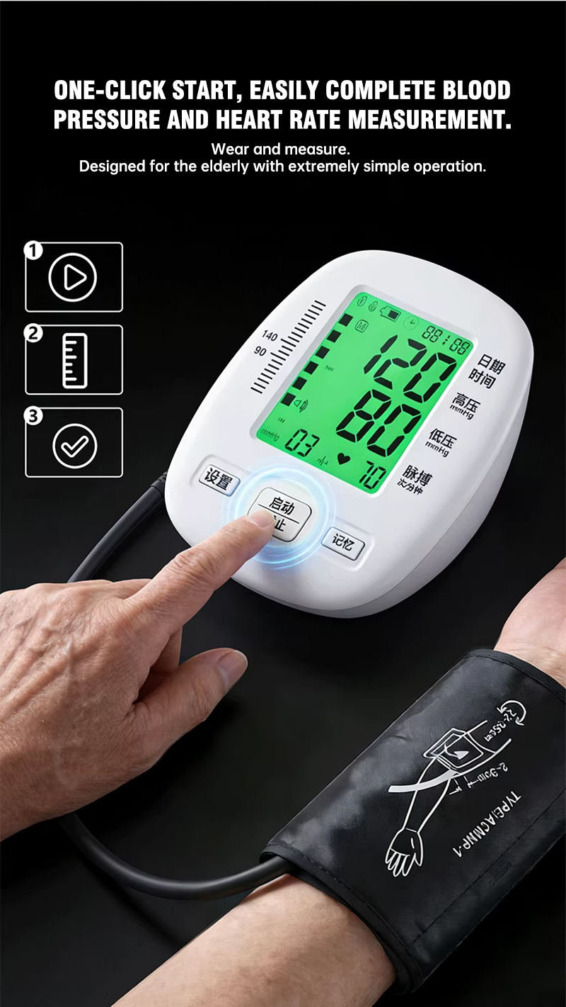 Arm-type electronic blood pressure monitor, highly accurate, genuine product for hospital use. ( Model: B-01C )